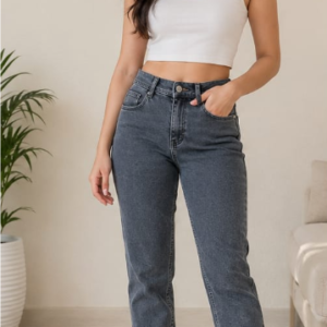 WOMEN DENIM JEANS BLACK (DRIPZEN)
