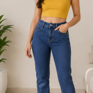 WOMEN DENIM JEANS BLUE (DRIPZEN)
