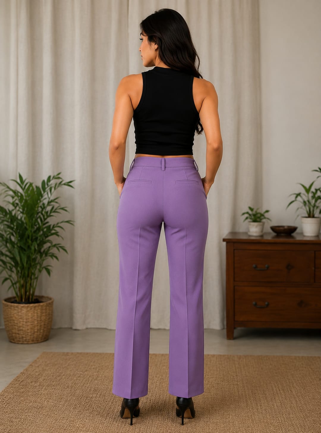 DRESS FOR WOMEN TANK TOP AND TRENDY TROUSERS COMBO (DRIPZEN) - Image 2