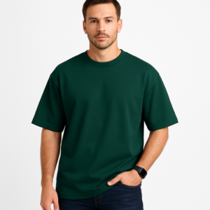 ROUND NECK T SHIRT OVERSIZED GREEN (DRIPZEN)