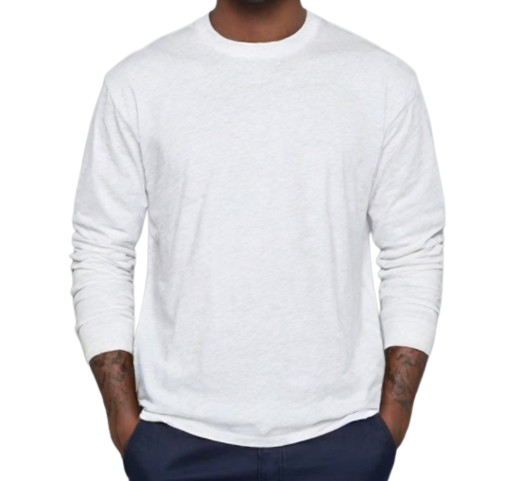 ROUND NECK T SHIRT OVERSIZED LIGHT GREY (DRIPZEN) - Image 3